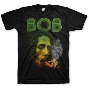 Bob Marley T-Shirt Smoking Da Erb Black-Graphic M