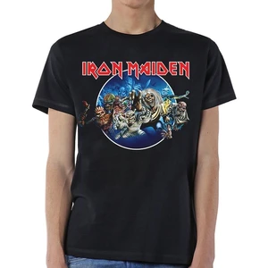 Iron Maiden Tricou Wasted Years Circle Unisex Black 2XL