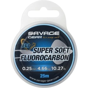 Savage Gear Super Soft Fluorocarbon EGI Růžová 0,25 mm 4,66 kg 25 m