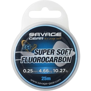 Savage Gear Super Soft Fluorocarbon EGI Ružová 0,25 mm 4,66 kg 25 m