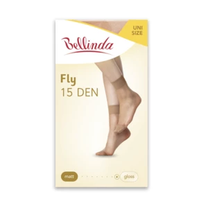 Bellinda 
FLY SOCKS 15 DEN - Women's ivory socks - almond