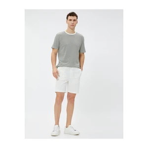 Koton Chino Shorts with Tie Waist Pocket Cotton Cotton