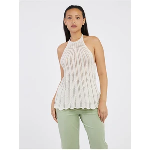 Cream Women's Patterned Knitted Top ONLY Freja - Women