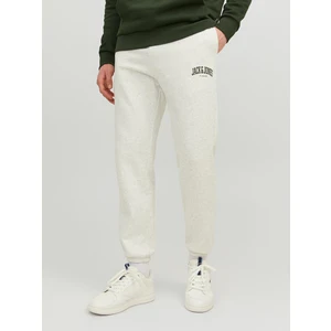 Light Grey Mens Marled Jack & Jones Kane Sweatpants - Men