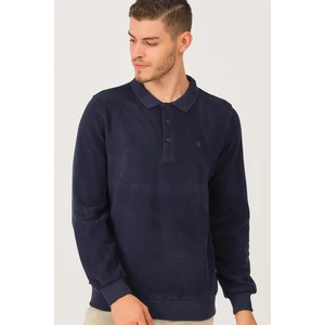 V2001 DEWBERRY DIO RISE POLO NECK MEN'S SWEATSHIRT-LACİVERT