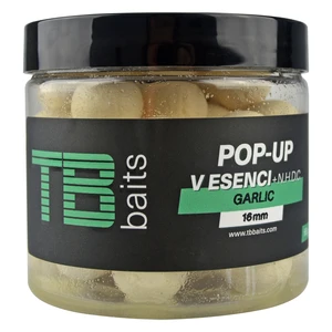 Tb baits plávajúce boilie pop-up white garlic + nhdc 65 g-16 mm