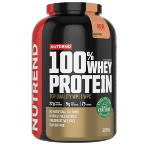 Práškový koncentrát Nutrend 100% WHEY Protein 2250g  ledová káva