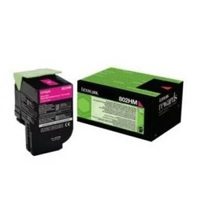 Lexmark 80C2HME purpurová (magenta) originálny toner