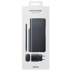 Puzdro na mobil flipové Samsung Note Pack na Galaxy Z Fold3 5G (Flip, Stylus, Adapter) (EF-FF92KKBEGEE) čierne Sada Flipového pouzdra s dotykovým pere