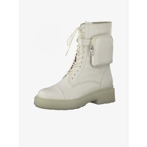 Cream Ankle Boots Tamaris - Women