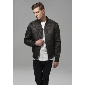 Tonal Camo Bomber Jacket darkolive