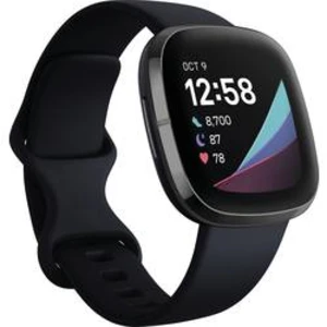 Chytré hodinky Fitbit Sense Carbon/Graphite Stainless Steel