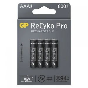 Nabíjacie batérie GP B22184 ReCyko Professional, 800mAh, AAA,4ks