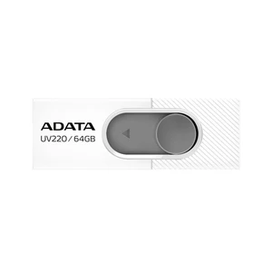 USB kulcs A-DATA UV220, 16GB, USB 2.0, White (AUV220-16G-RWHGY)