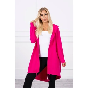 Cardigan with print fuchsia