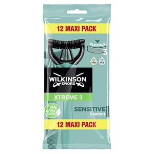 Wilkinson Sword Jednorazový holiaci strojček pre mužov Wilkinson Xtreme3 Sensitiv e Comfort 12 ks