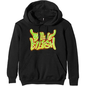 Billie Eilish Hoodie Airbrush Flames Blohsh Negru XL