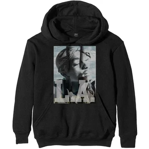 2Pac Hoodie LA Skyline Gri-Negru XL