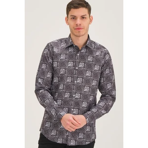 G749 DEWBERRY MEN'S SHIRT-BLACK