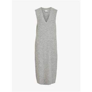 Light gray long vest VILA Visvampi - Women