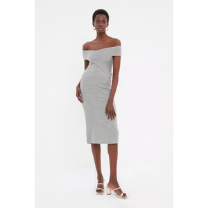 Trendyol Gray Knitwear Dress