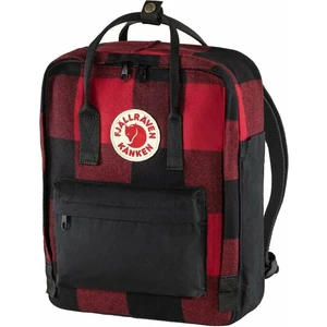 Fjällräven Kånken Re-Wool Red/Black 16 L Outdoor hátizsák