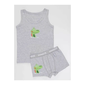 Denokids Boxer Shorts - Gray - Graphic