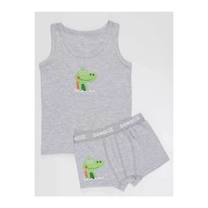 Denokids Boxer Shorts - Gray - Graphic