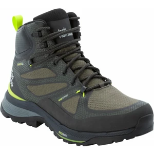 Jack Wolfskin Pánské outdoorové boty Force Striker Texapore Low M Lime/Dark Green 42