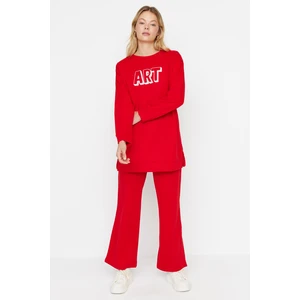 Trendyol Sweatsuit Set - Red - Regular fit