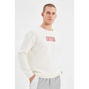 Trendyol Sweatshirt - Ecru - Regular fit