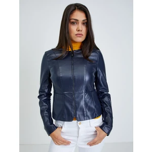 Dark blue women's leatherette jacket ORSAY - Ladies