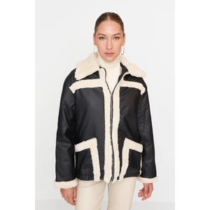 Trendyol Winter Jacket - Black - Double-breasted