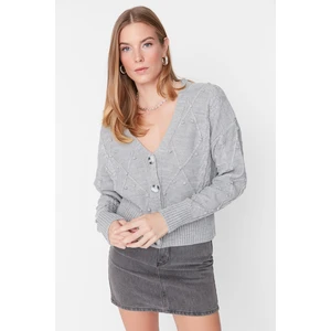 Trendyol Cardigan - Gray - Regular fit