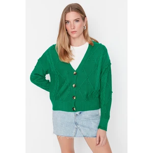 Trendyol Cardigan - Green - Regular fit