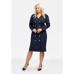 Karko Woman's Dress SB653 Navy Blue