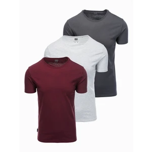 Ombre BASIC 3-pack cotton t-shirt set