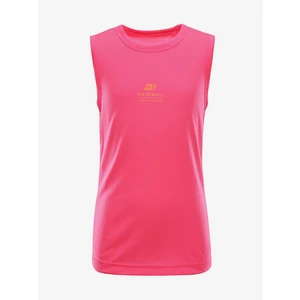 Kids quick-drying tank top ALPINE PRO NEQO neon knockout pink