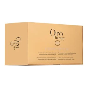 Fanola Oro Therapy Oro Puro Restructuring Lotion vlasová kúra pre suché a poškodené vlasy 12 x 10 ml