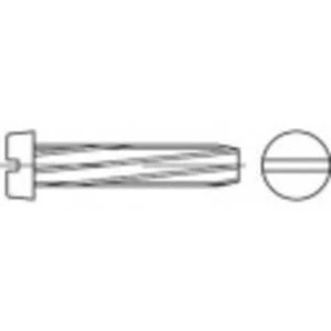 Závitořezné šrouby s drážkou Toolcraft, DIN 7513, M 6 x 20 mm, gal. Zn, 500 ks