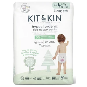 Kit & Kin Kit & Kin Eko plienkové nohavičky pull-ups veľkosť 4, 9-15 kg - 22 ks