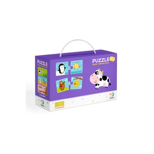 Dodo Puzzle Duo Co jedí zvířátka 12x2 dílků [Puzzle]