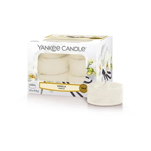 Yankee Candle Aromatické čajové svíčky Vanilla 12 x 9,8 g