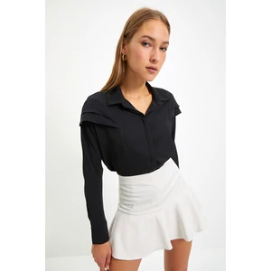 Trendyol Black Shoulder Detailed Shirt