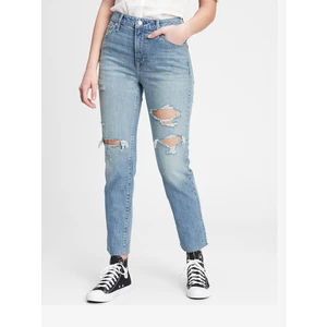 GAP Slim Boyfriend Jeans Modrá