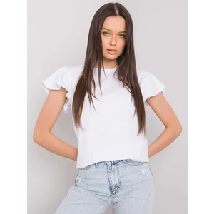 Women's white cotton blouse