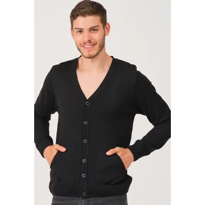 V0010 DEWBERRY MEN'S BUTTON HIRKA-BLACK