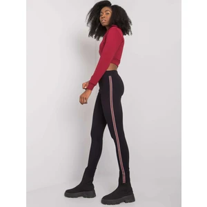 Black women's cotton leggings from Jianna RUE PARIS