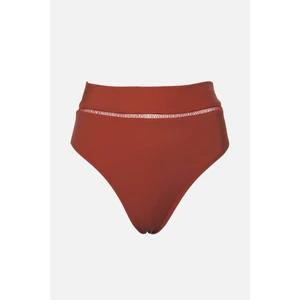 Trendyol Cinnamon Stripe Accessory Detailed Bikini Bottoms