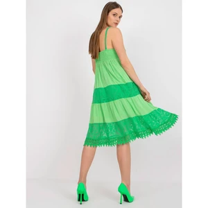 A green viscose dress made of OH BELLA